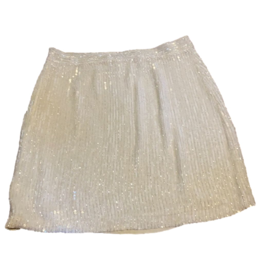 BANANA REPUBLIC Vintage white beaded skirt - Picture 8 of 10
